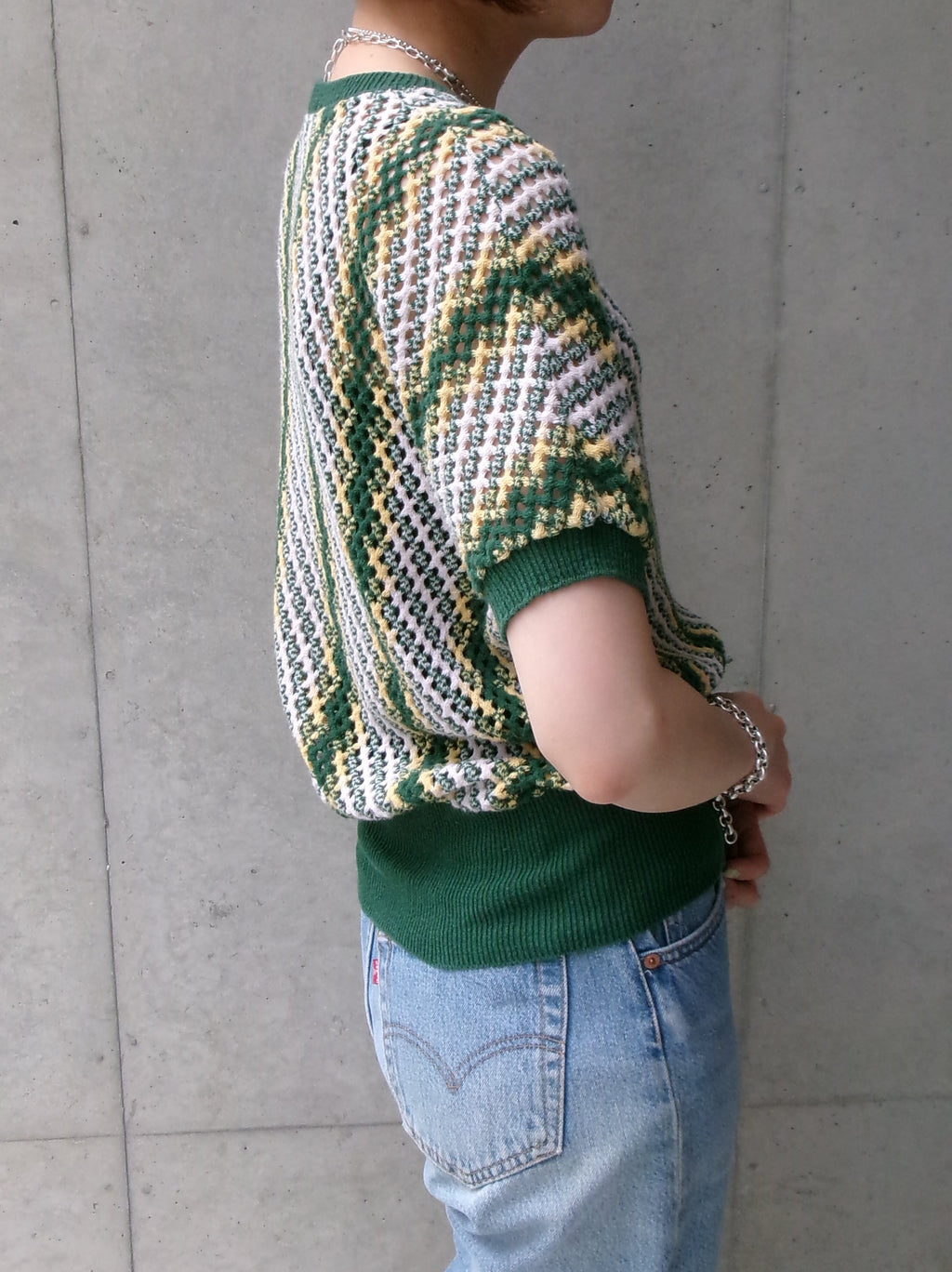 40s MIAMIAN summer  beach half sleeves knit