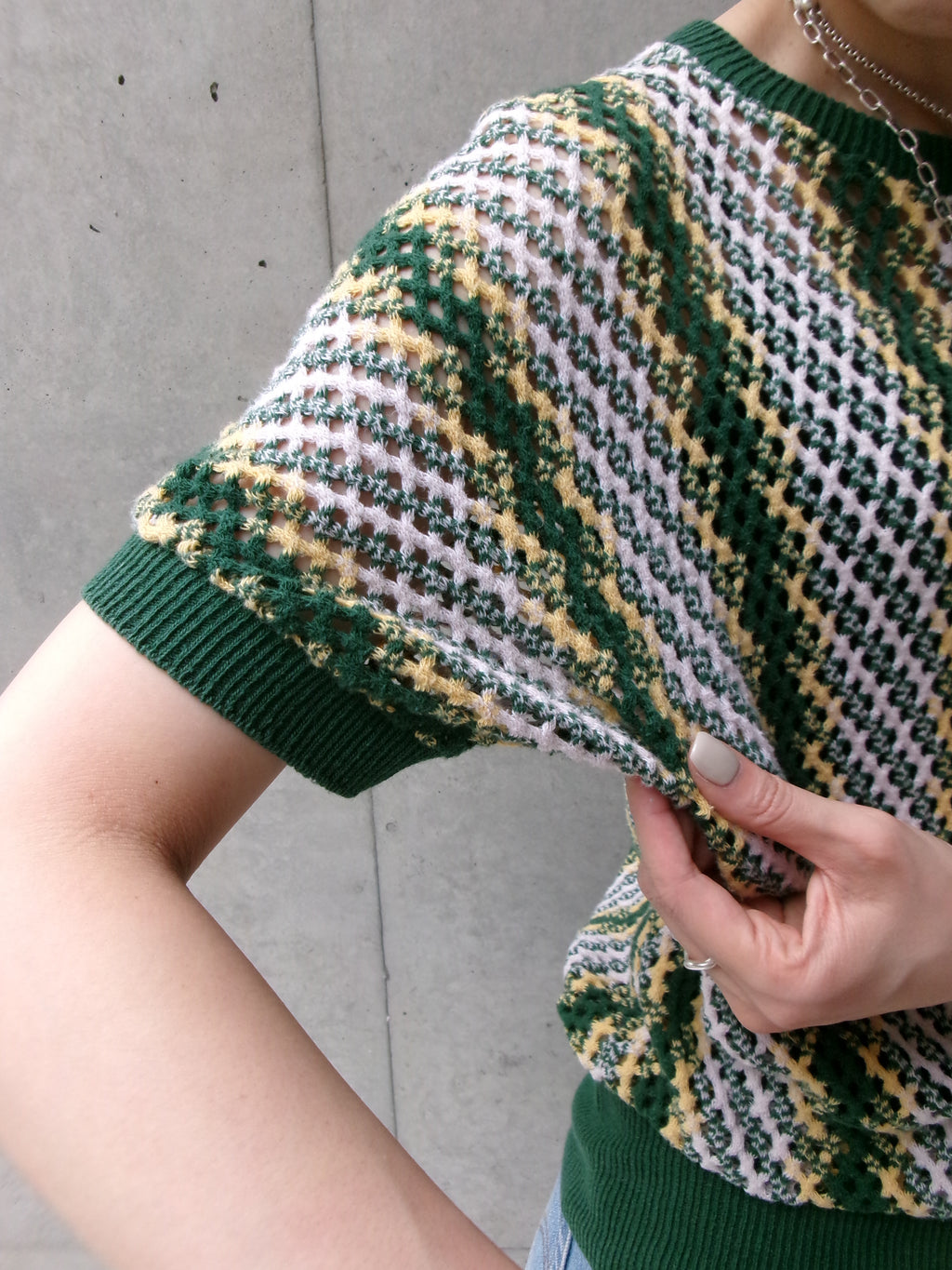 40s MIAMIAN summer  beach half sleeves knit