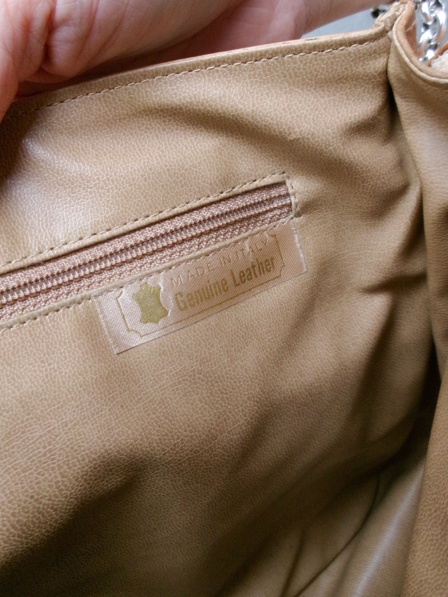 70s Italy made leather bag