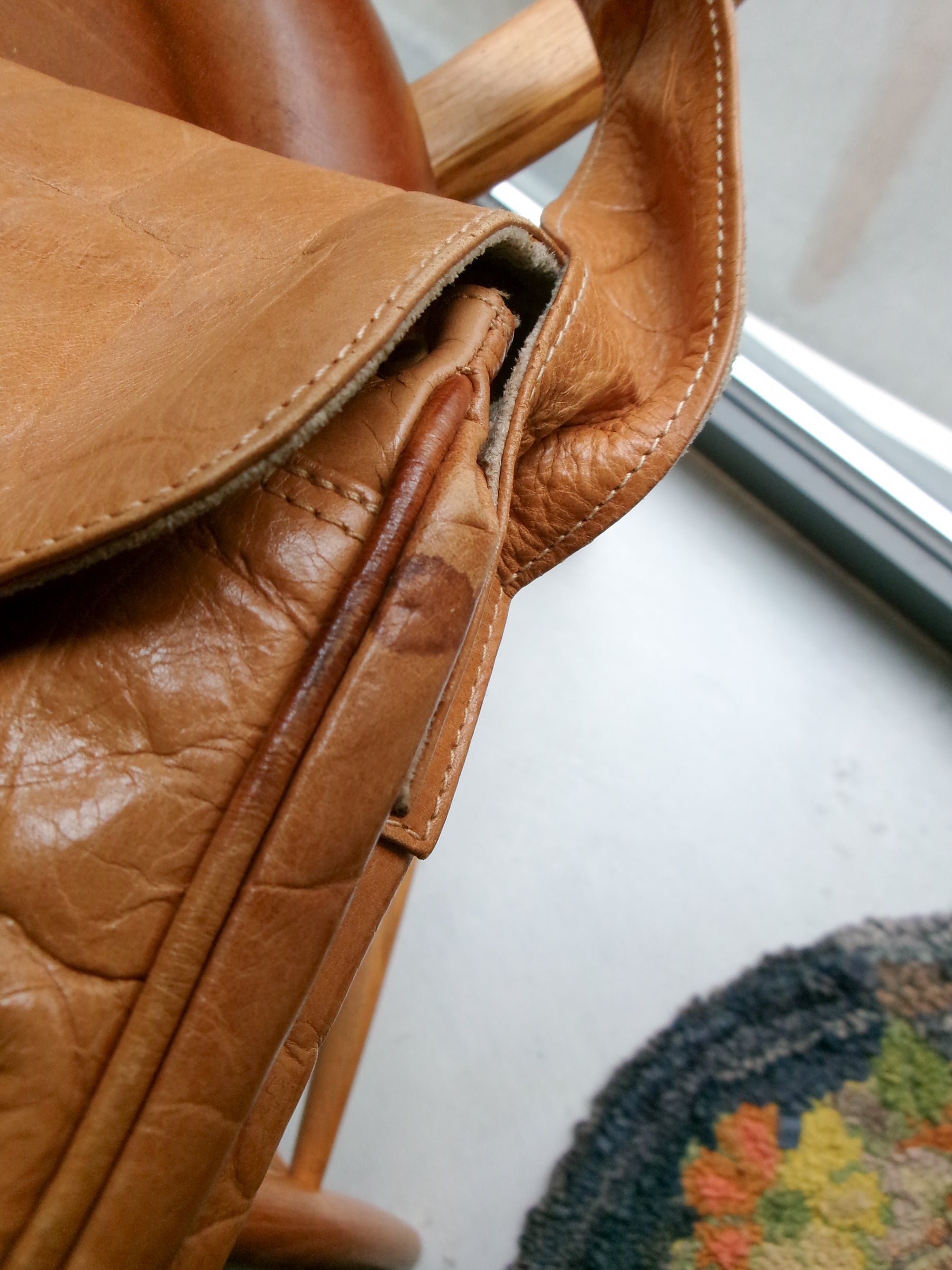 70s Italy made leather bag