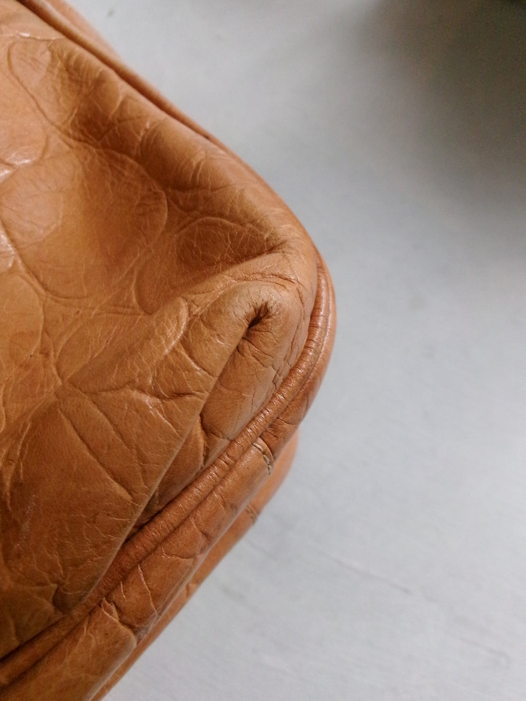 70s Italy made leather bag