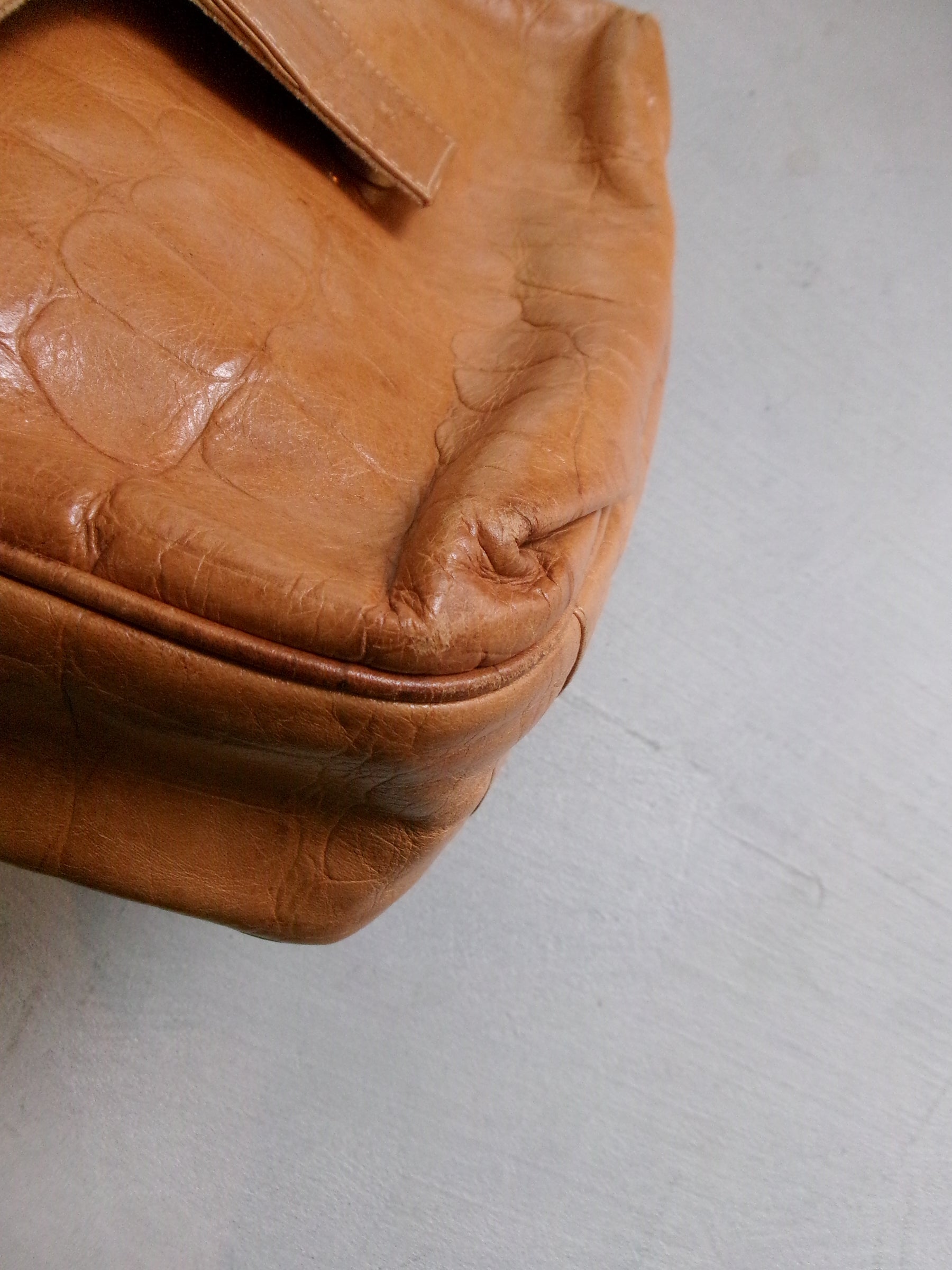 70s Italy made leather bag