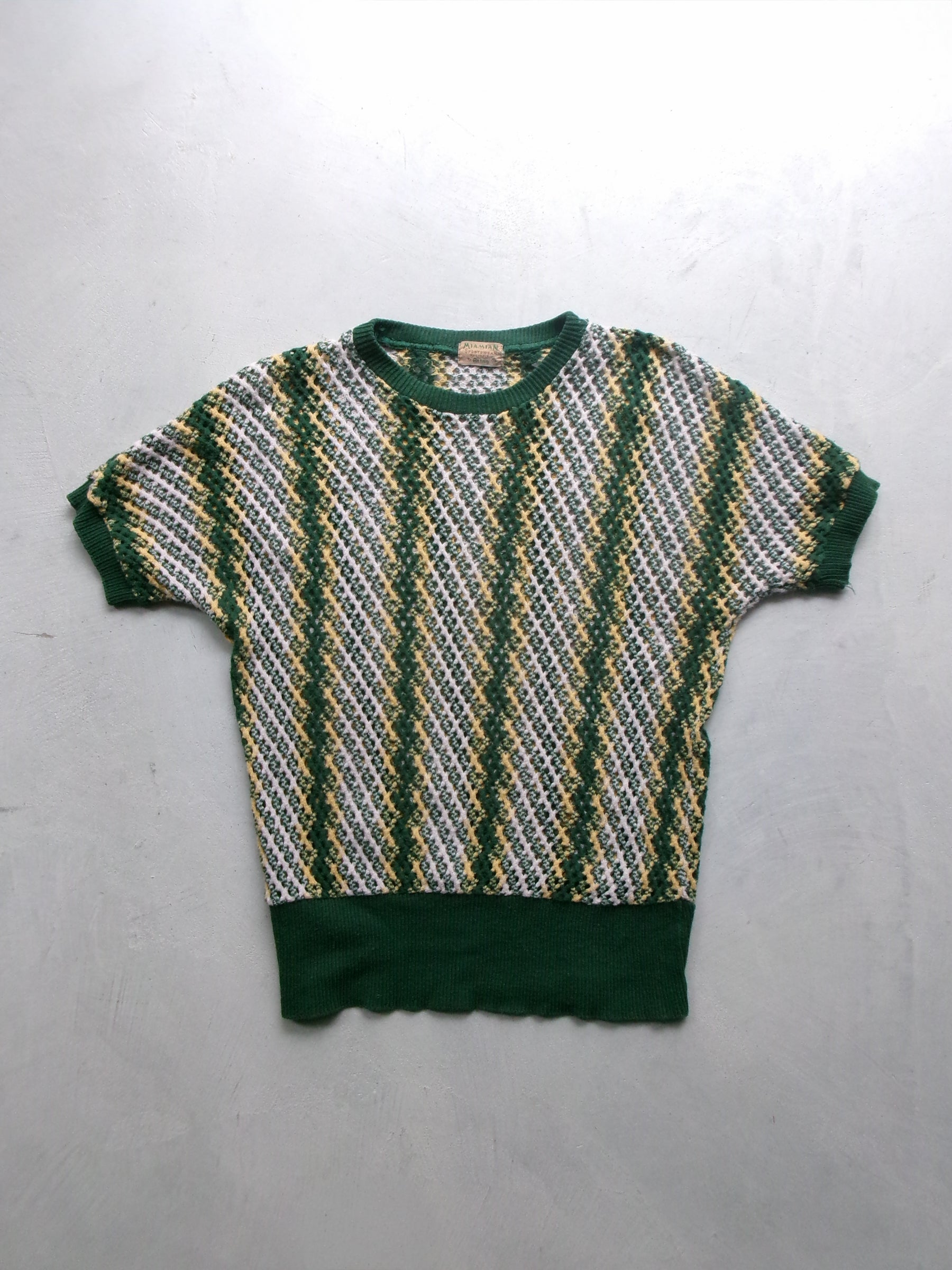 40s MIAMIAN summer  beach half sleeves knit