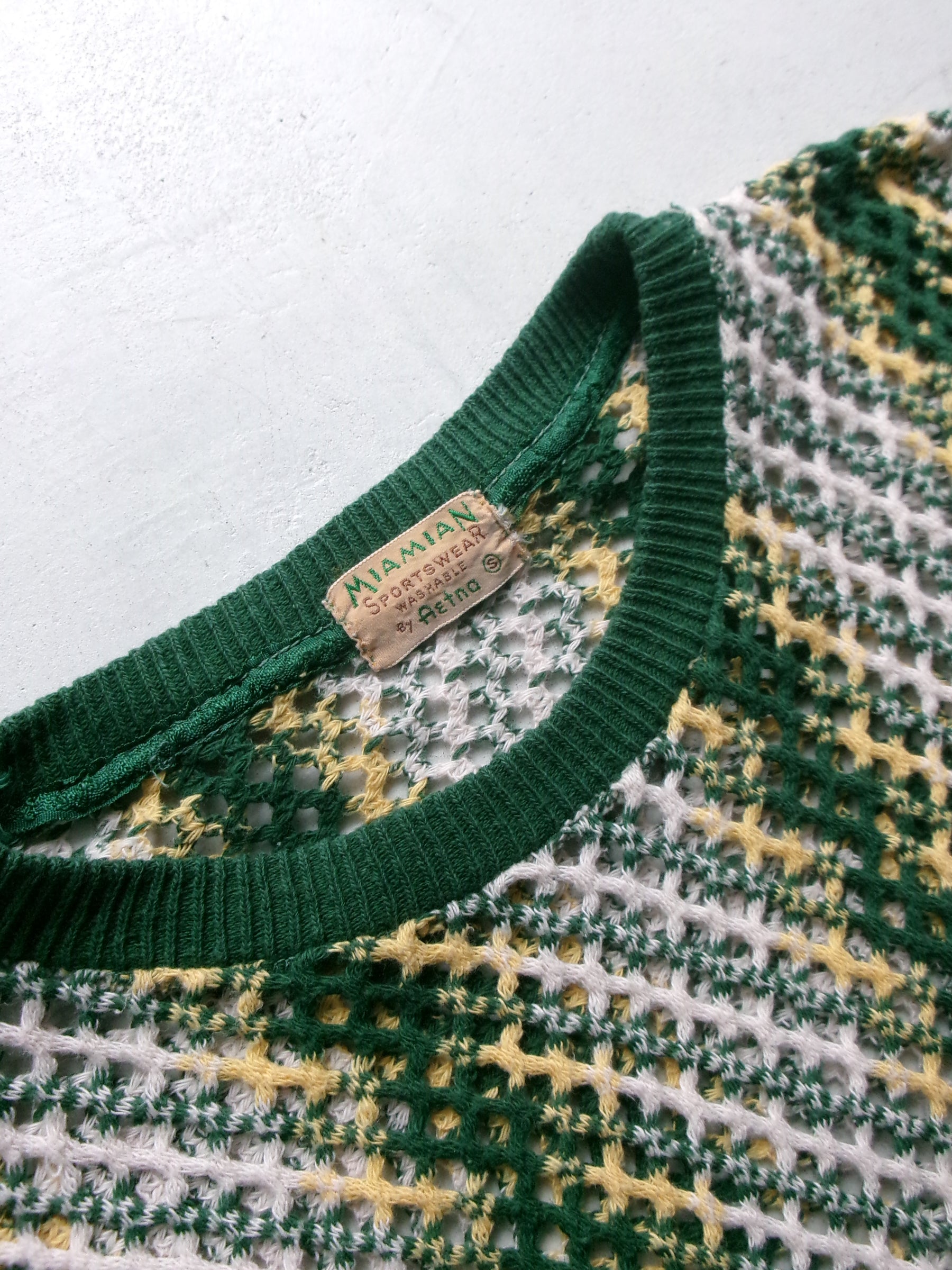 40s MIAMIAN summer  beach half sleeves knit