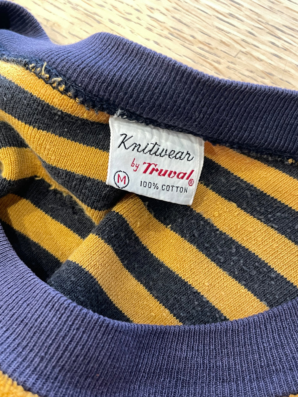 50s pile border Tee
