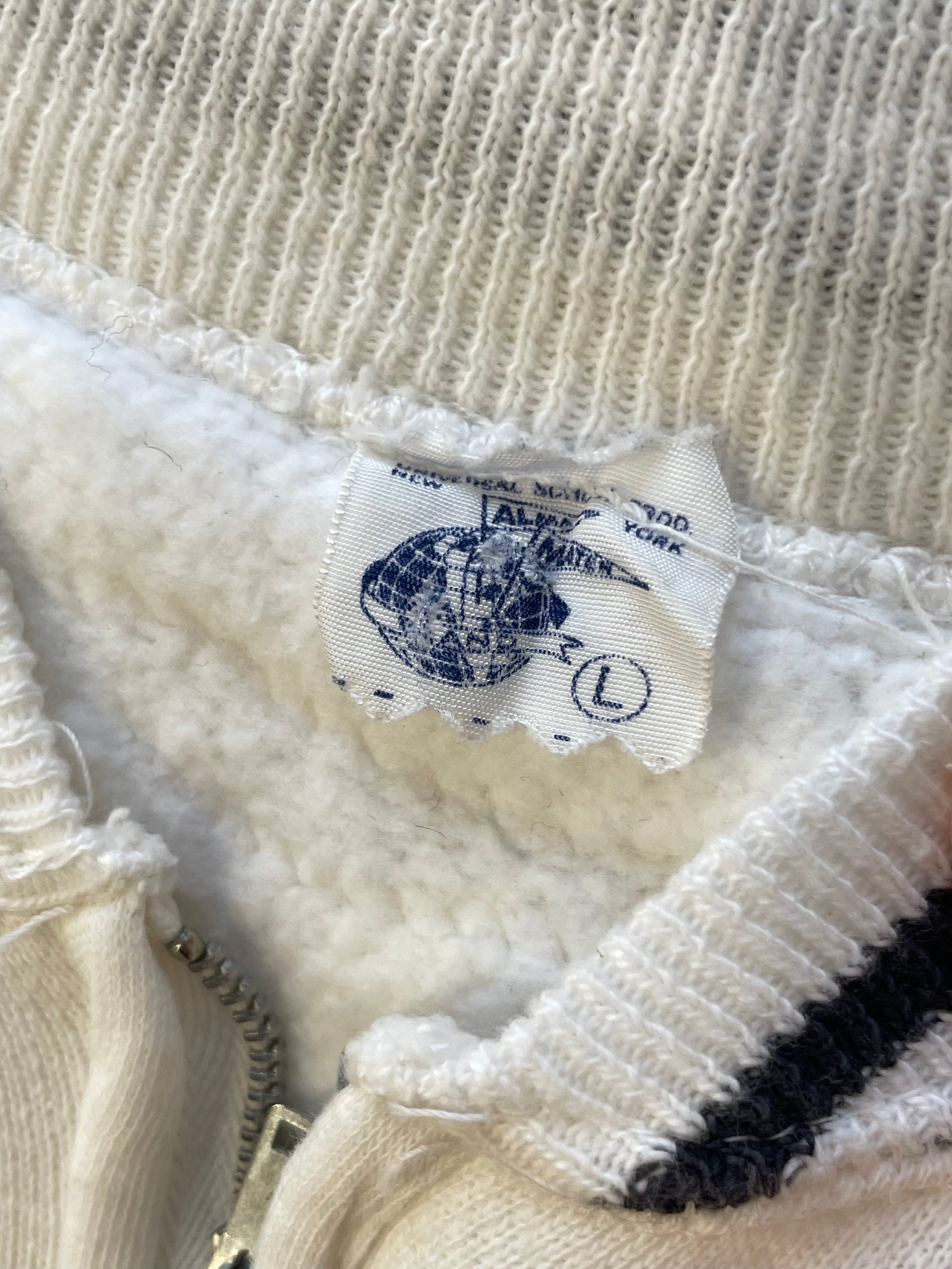 60s line zip sweat shirt