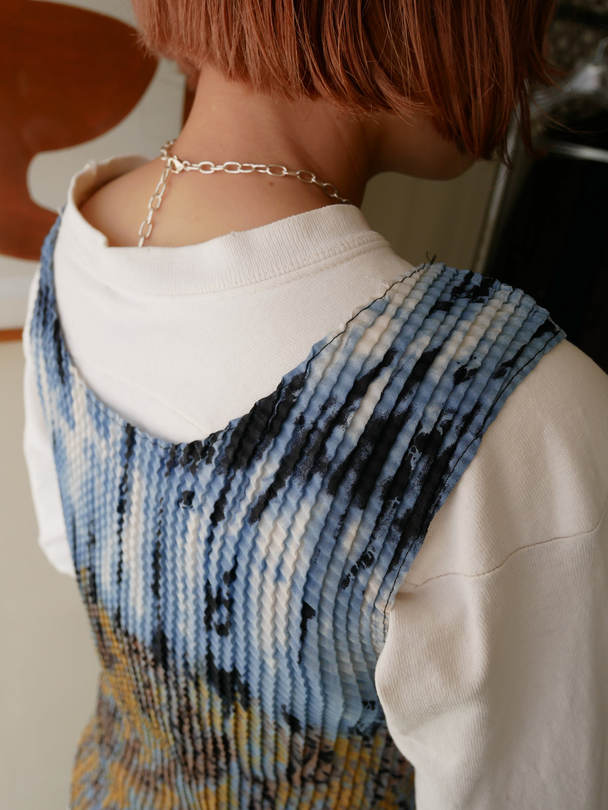 90s NICOLA designers shirring tank