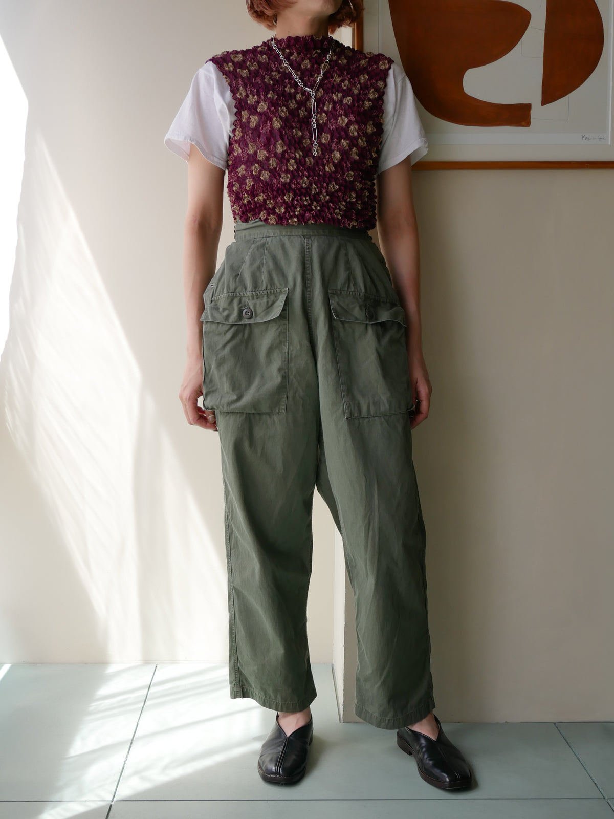 90s IMPRESSIONS designers sleeve less popcorn top
