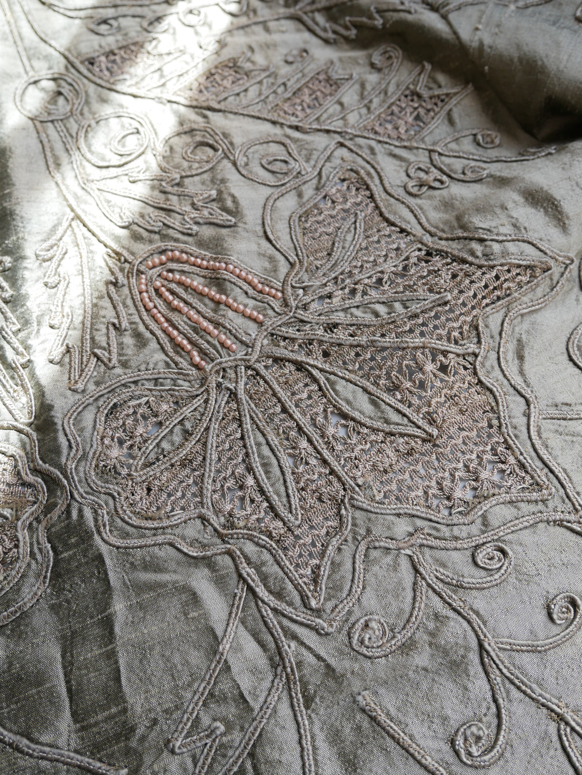 80s SANDY STARKMAN Tape ribbon art silk jacket