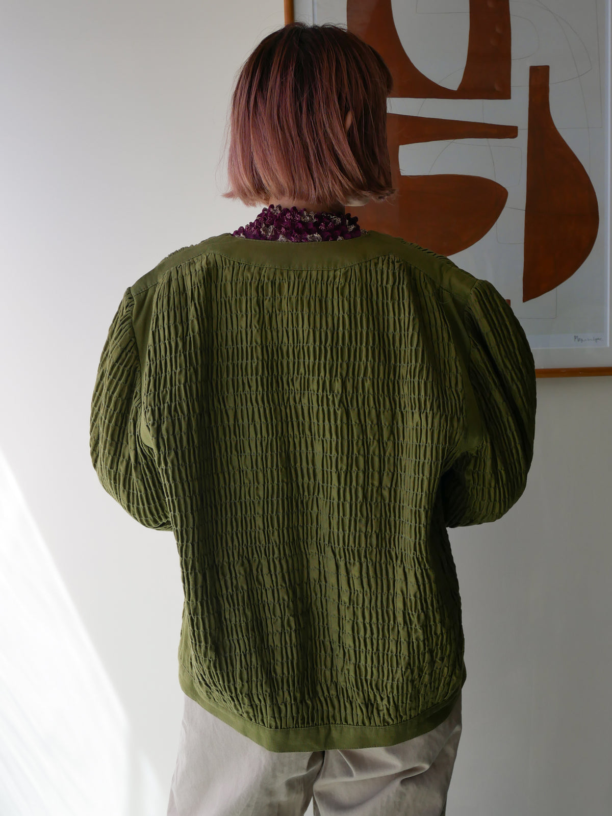90s BIS shirring jacket