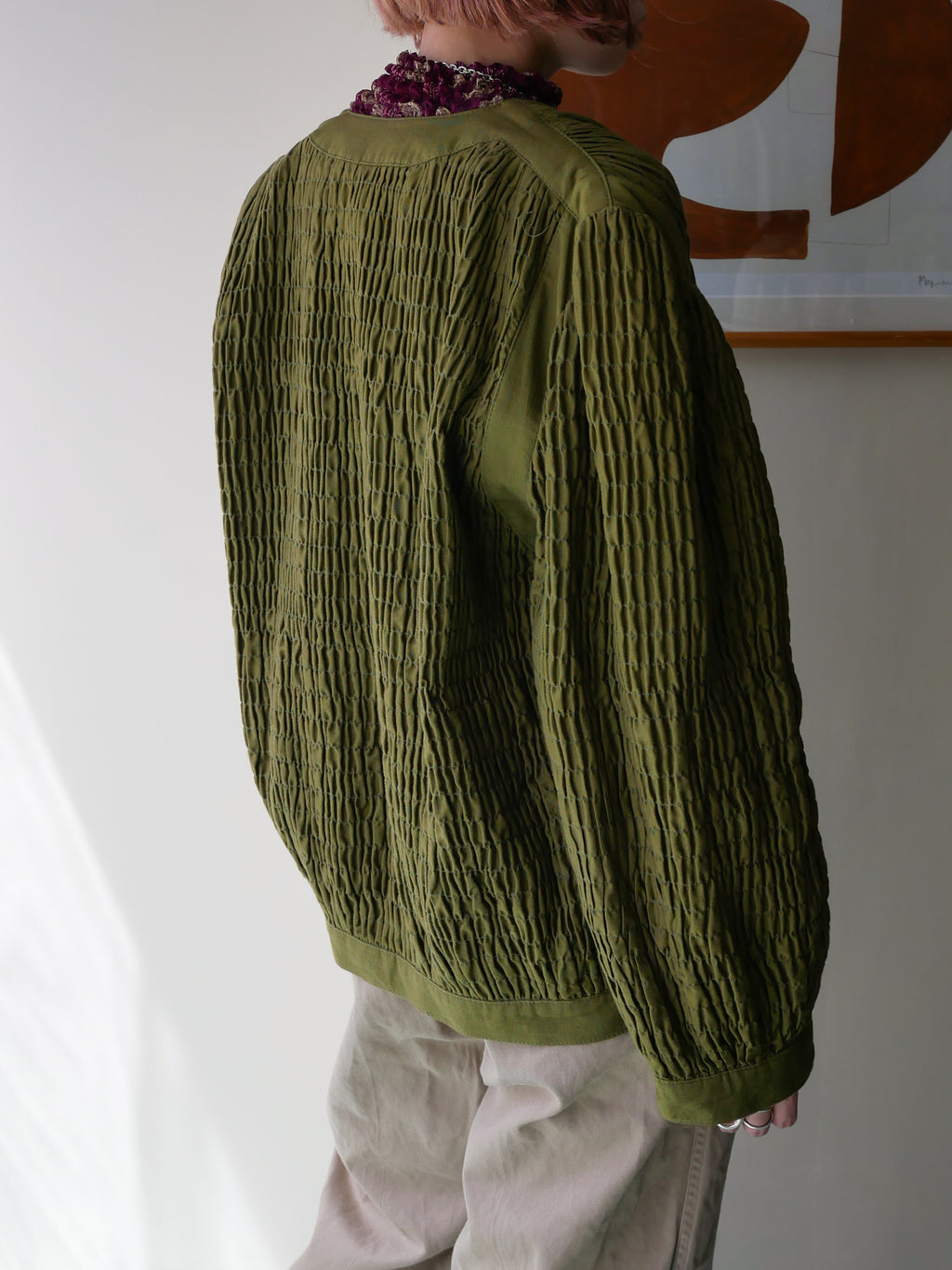 90s BIS shirring jacket