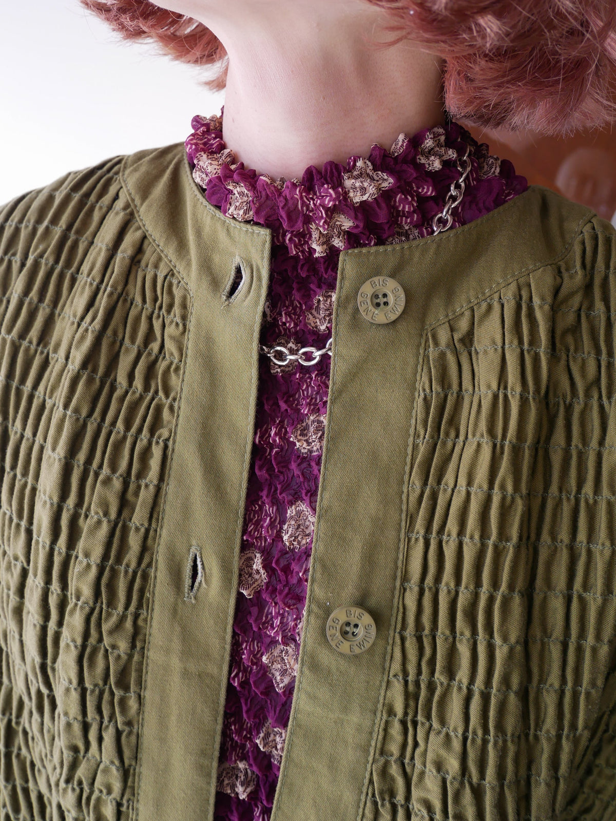 90s BIS shirring jacket