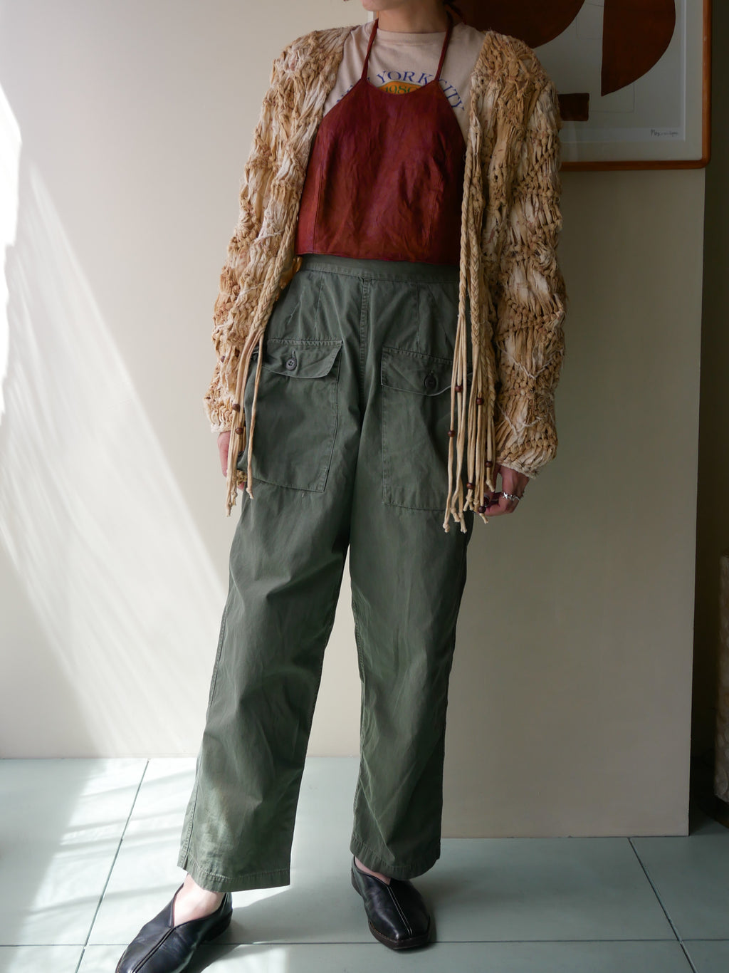 80s SANDY STARKMAN BOHO 3D  fringe Jacket