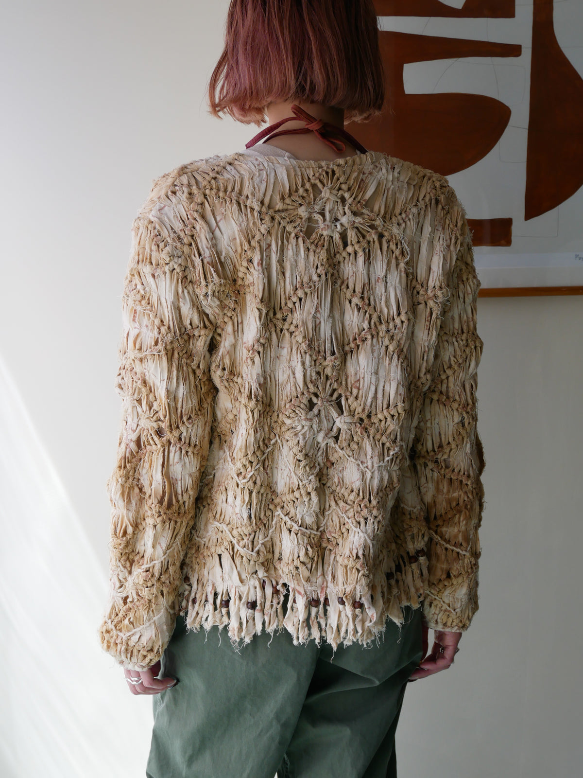 80s SANDY STARKMAN BOHO 3D  fringe Jacket