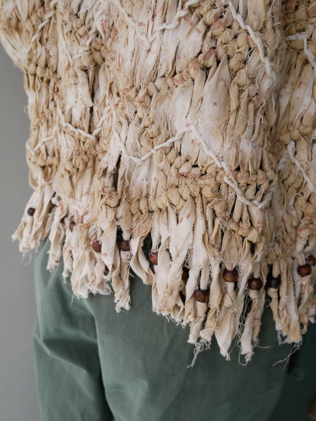80s SANDY STARKMAN BOHO 3D  fringe Jacket