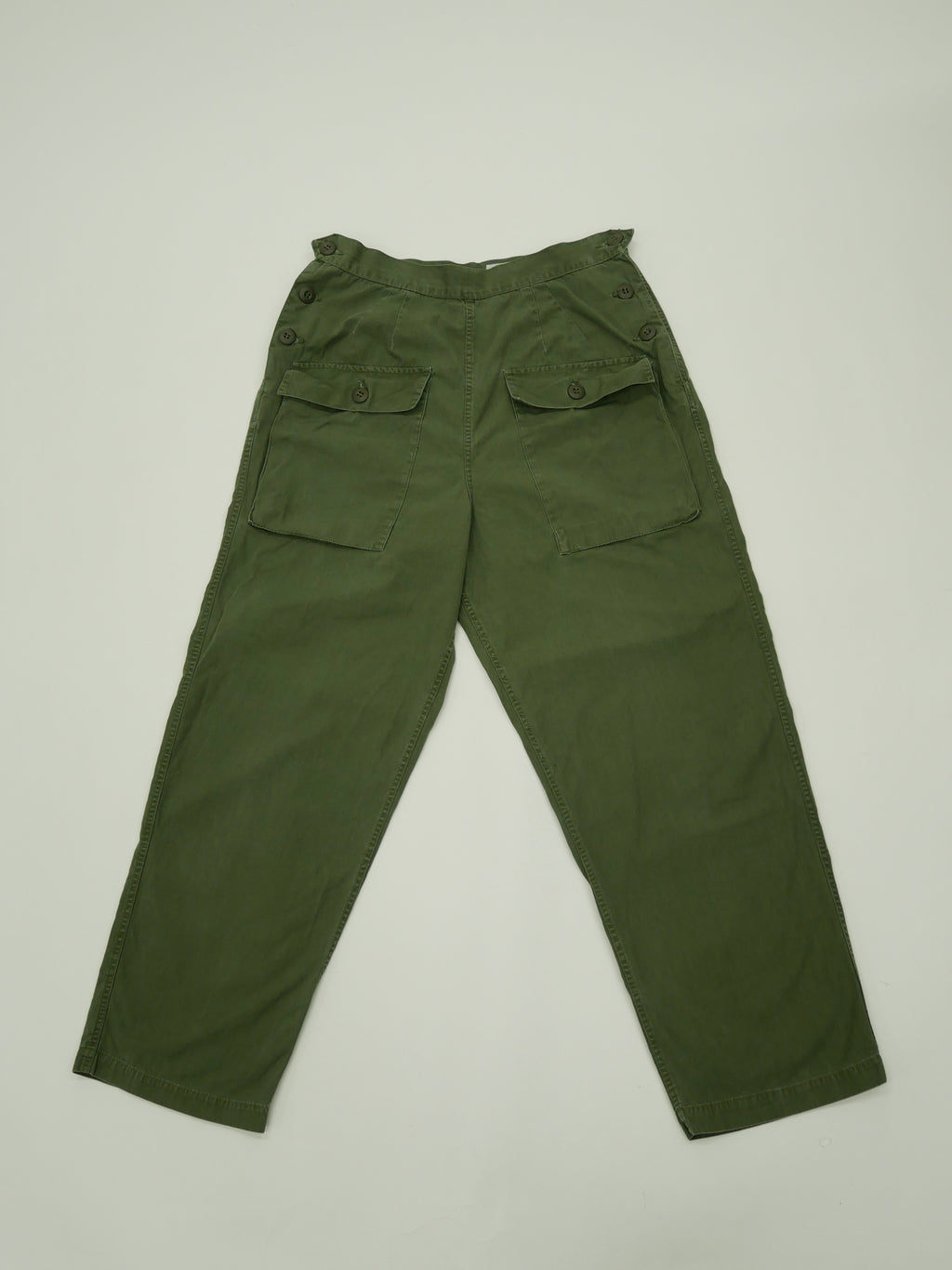 60s women's front pocket military pants
