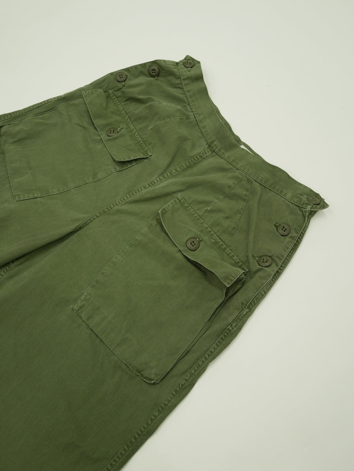 60s women's front pocket military pants