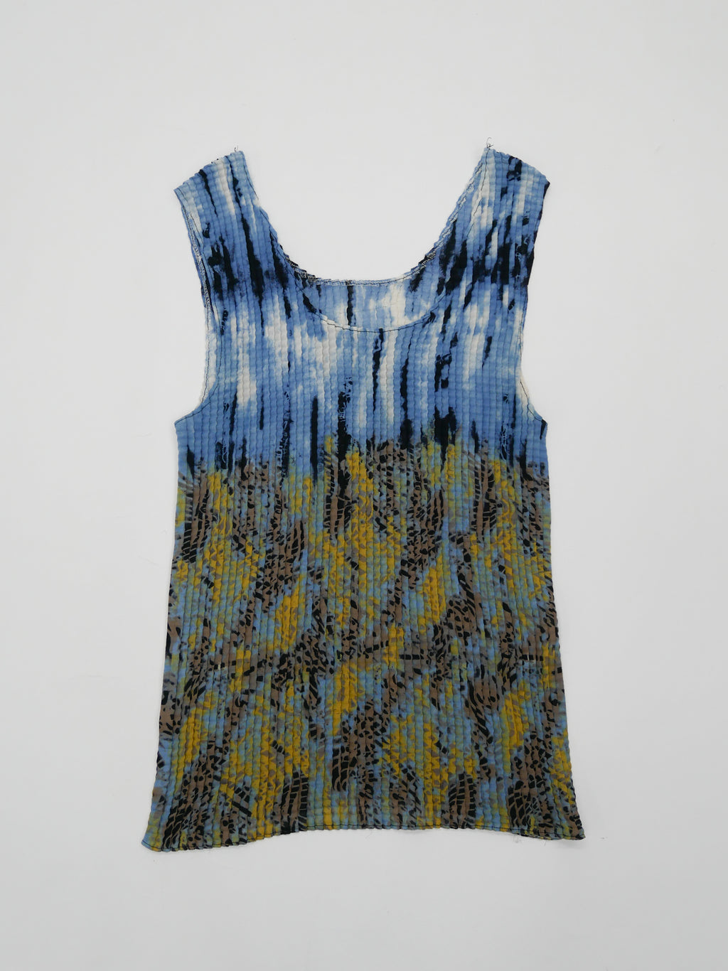 90s NICOLA designers shirring tank