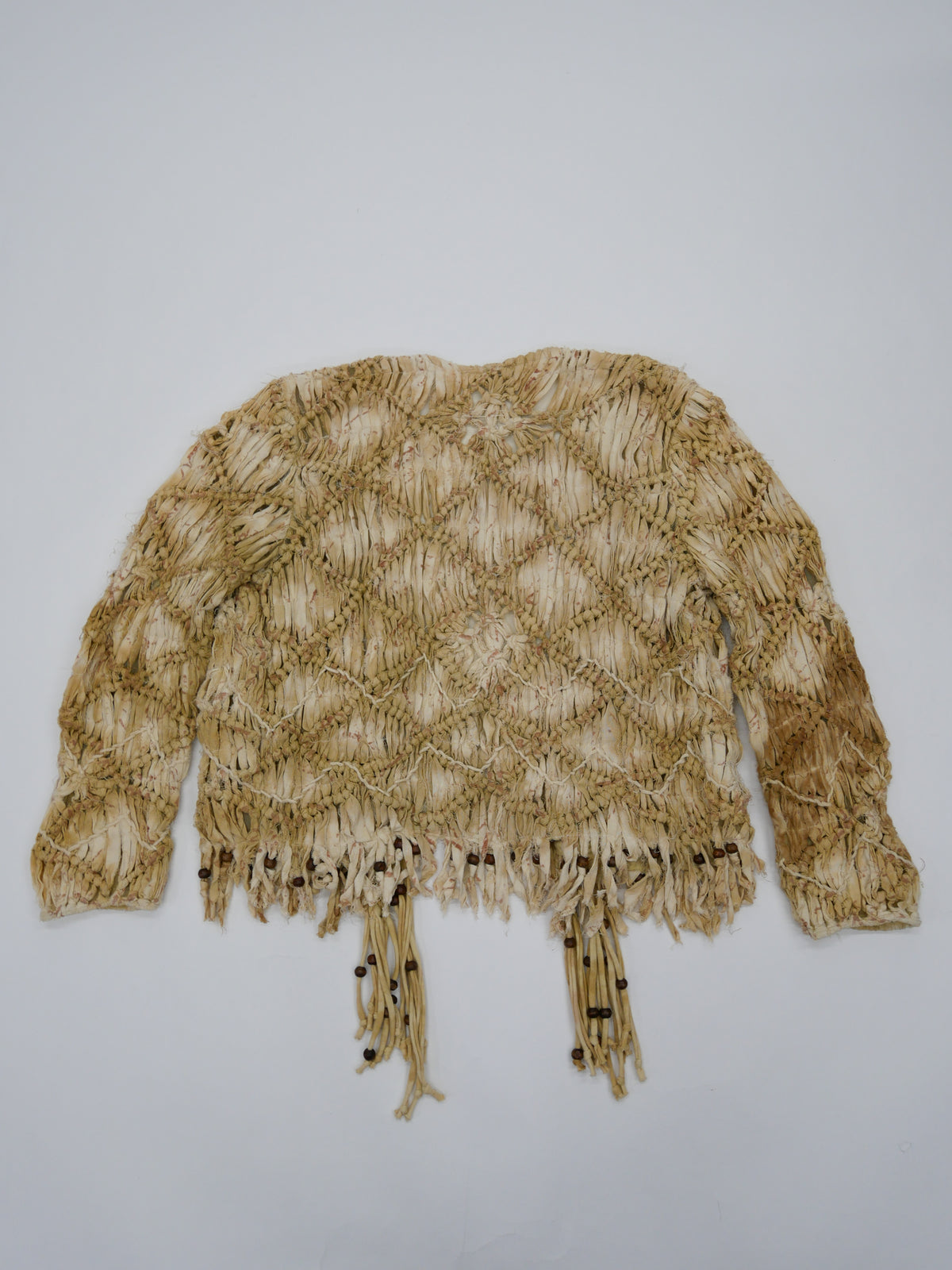 80s SANDY STARKMAN BOHO 3D  fringe Jacket