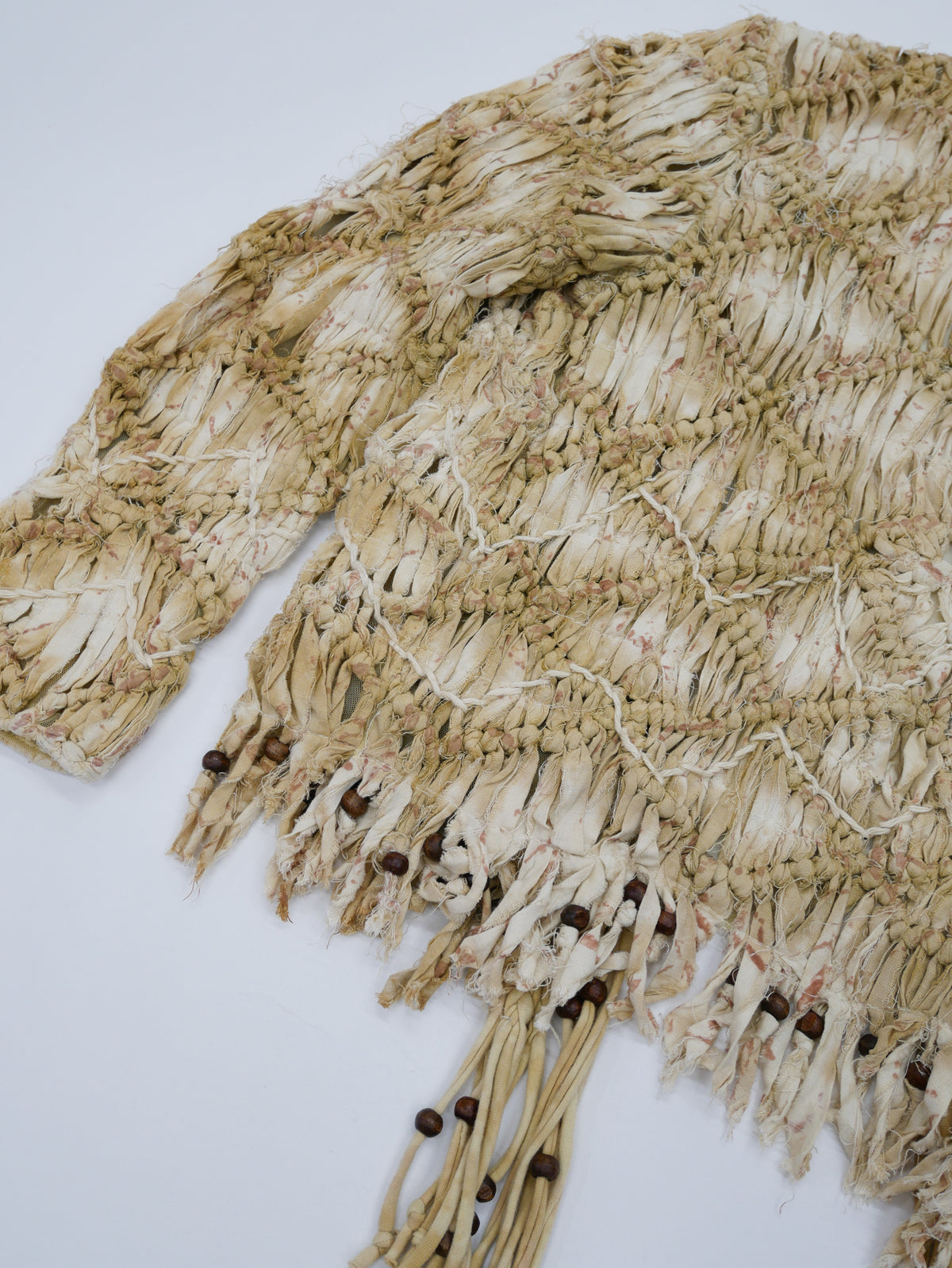 80s SANDY STARKMAN BOHO 3D  fringe Jacket
