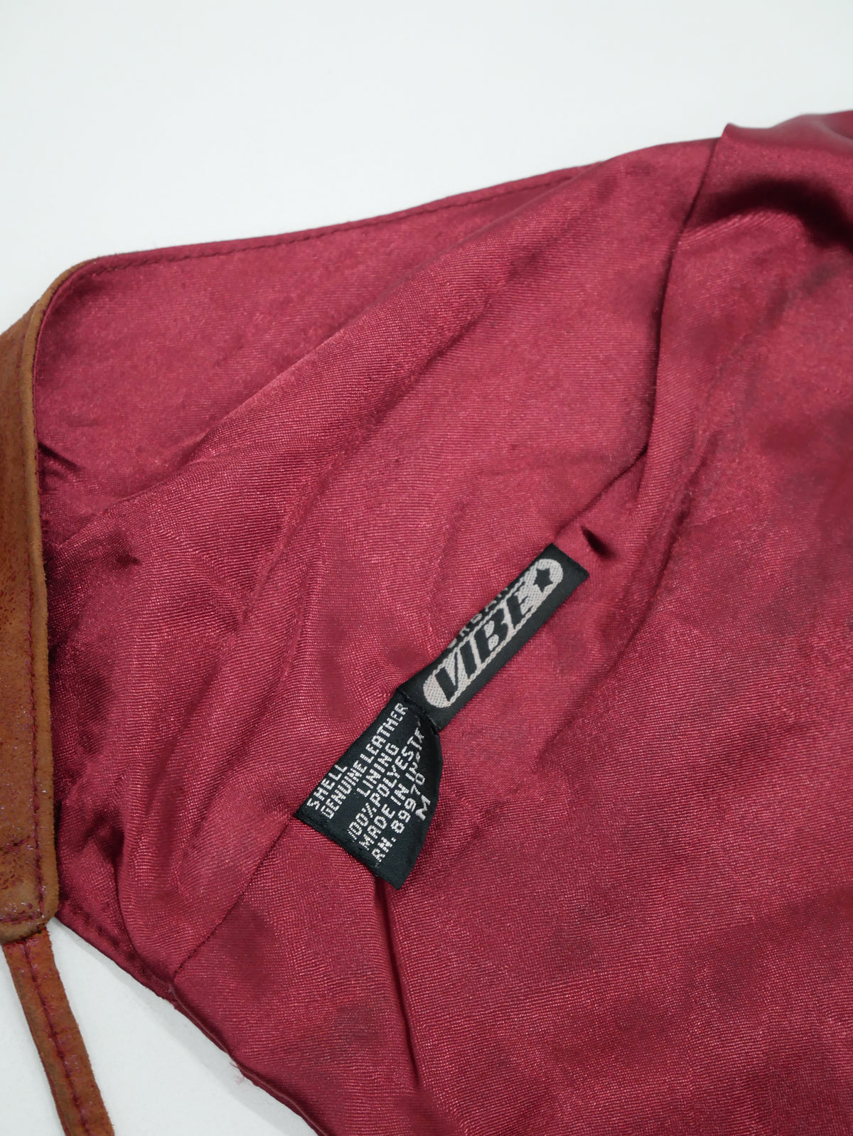 90s leather halter cami